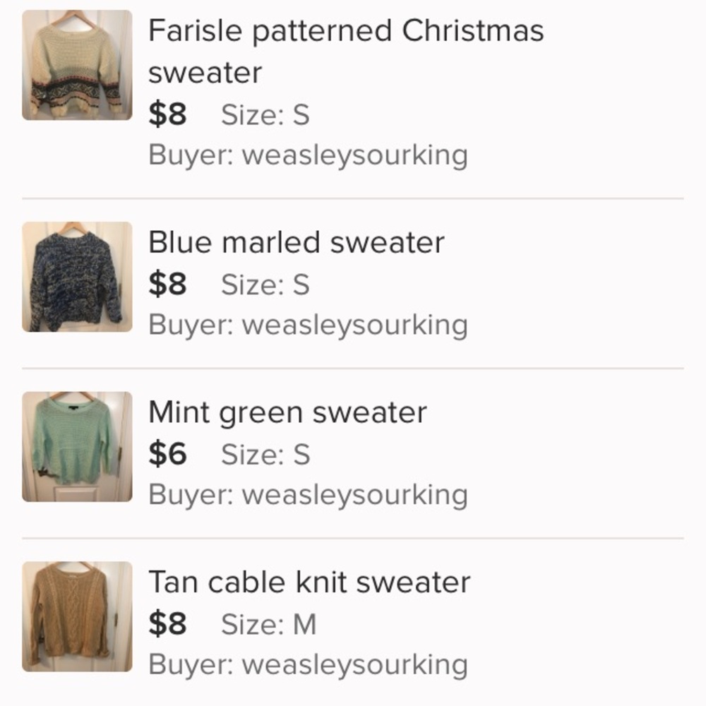 13 Sweater Bundle (Hollister, H&M, etc.)